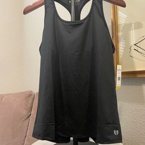 EleVen by Venus Williams Black Racerback Tank Top